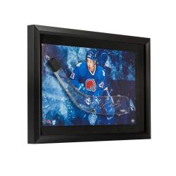 QUEBEC NORDIQUES -  PETER FORSBERG AUTOGRAPHED ACRYLIC STICK BLADE FRAMED  (25