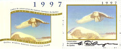 QUEBEC WILDLIFE HABITAT CONSERVATION -  1997 SNOWY OWL (SIGNED) 10