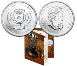 RADIO-CANADA -  75TH ANNIVERSARY OF CBC/RADIO-CANADA -  2011 CANADIAN COINS