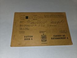 RATION BOOK 6 -  CANADIAN BANKNOTES