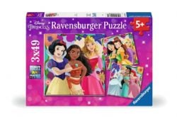 RAVENSBURGER -  3 IN 1 GIRL POWER DISNEY PUZZLE (3 X 49 PIECES) -  DISNEY