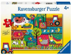 RAVENSBURGER -  A DAY AT THE FARM (60 PIECES XXL)