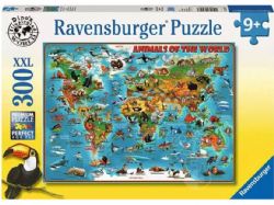 RAVENSBURGER -  ANIMALS OF THE WORLD (300 XXL PIECES)