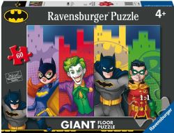 RAVENSBURGER -  BATGIRL, JOKER, BATMAN, ROBIN (60 PIECES) -  FLOOR PUZZLE