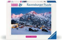 RAVENSBURGER -  BERNESE OBERLAND, MURREN (1000 PIECES) -  BEAUTIFUL MOUNTAINS