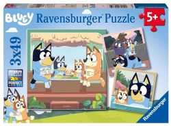 RAVENSBURGER -  BLUEY ADVENTURES (3X49 PIECES)