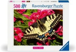 RAVENSBURGER -  BUTTERFLY (500 PIECES) -  COLORFUL ANIMALS