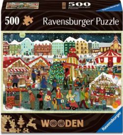 RAVENSBURGER -  CHRISTMAS MARKET (500 WOODEN PIECES) -  WOODEN
