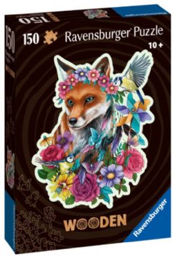 RAVENSBURGER -  COLORFUL FOX (150 PIECES) -  WOODEN