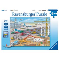 RAVENSBURGER -  CONSTRUCTION AT THE AIRPORT (100 PIECES XXL) - 6+