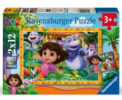RAVENSBURGER -  DORA THE EXPLORER (2X12 PIECES) -  DORA THE EXPLORER
