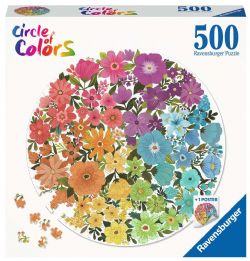 RAVENSBURGER -  FLOWERS (500 PIECES) -  CIRCLE OF COLORS