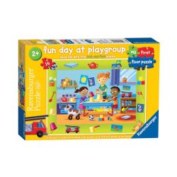 RAVENSBURGER -  FUN DAY AT PLAY GROUP - 2+ (16 PIECES) -  MY FIRST FLOOR PUZZLE