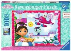 RAVENSBURGER -  GABBY'S DOLLHOUSE: CAT ADVENTURES! (100 XXL PIECES)