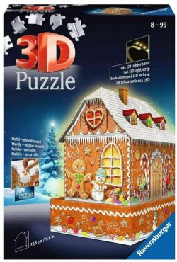 RAVENSBURGER -  GINGERBREAD HOUSE - NIGHT EDITION (216 PIECES) -  3D PUZZLE