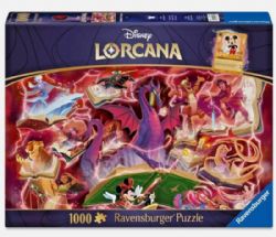 RAVENSBURGER -  GLITTER OF THE REALM - RUBY (1000 PIECES) -  DISNEY LORCANA