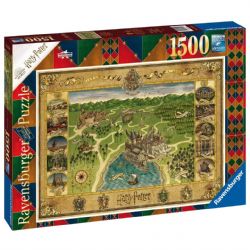 RAVENSBURGER -  HARRY POTTER HOGWARTS MAP (1500 PIECES)