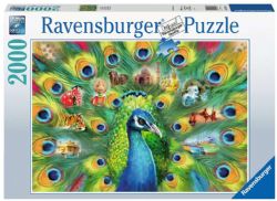 RAVENSBURGER -  LAND OF THE PEACOCK (2000 PIECES)
