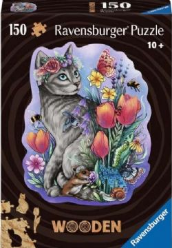 RAVENSBURGER -  LOVELY CAT (150 PIECES) -  WOODEN