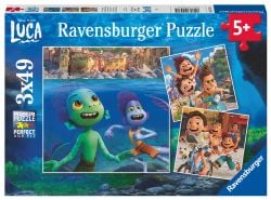 RAVENSBURGER -  LUCA'S ADVENTURE (3 X 49 PIECES) -  DINSEY