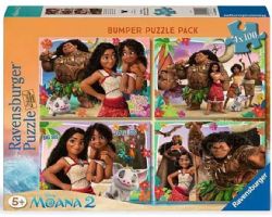 RAVENSBURGER -  MOANA 2 (4 X 100 PIECES) -  DISNEY