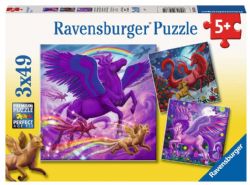 RAVENSBURGER -  MYTHICAL MAJESTY (3X49 PIECES)