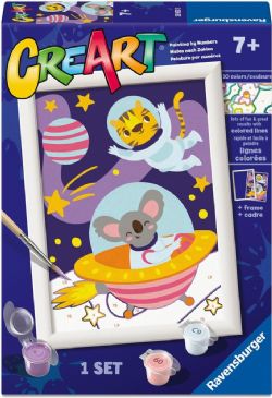 RAVENSBURGER -  PAINT BY NUMBERS - ANIMAL IN SPACE (5 X 7