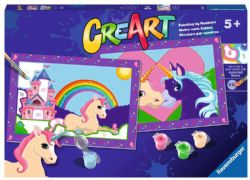 RAVENSBURGER -  PAINT BY NUMBERS - MAGICAL UNICORNS (12