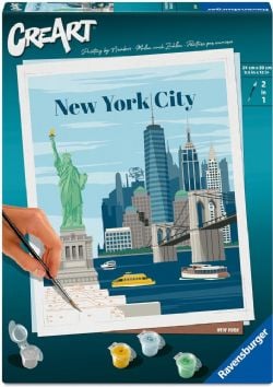 RAVENSBURGER -  PAINT BY NUMBERS - NEW YORK CITY (10 X 12