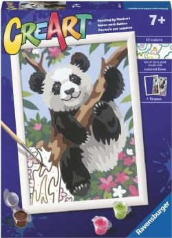 RAVENSBURGER -  PAINT BY NUMBERS - PLAYFUL PANDA (7
