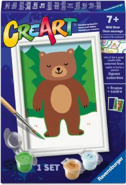 RAVENSBURGER -  PAINT BY NUMBERS - WILD BEAR (3 X 5