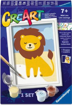 RAVENSBURGER -  PAINT BY NUMBERS - WILD LION (3 X 5