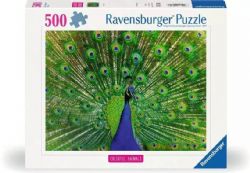 RAVENSBURGER -  PEACOCK (500 PIECES) -  COLORFUL ANIMALS