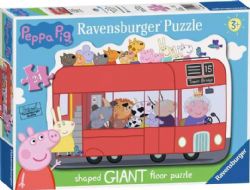 RAVENSBURGER -  PEPPA PIG - FUN DAY OUT (60 PIECES) -  FLOOR PUZZLE