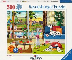 RAVENSBURGER -  PETS OF PALM SPRINGS (500 PIECES)