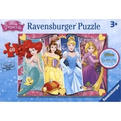 RAVENSBURGER -  PRINCESSES (60 PIECES) - 3+ -  DISNEY