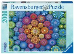 RAVENSBURGER -  RADIATING RAINBOW MANDALA (2000 PIECES)
