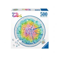 RAVENSBURGER -  RAINBOW CAKE (500 PIECES) -  CIRCLE OF COLORS
