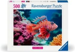 RAVENSBURGER -  RED LIONFISH (500 PIECES) -  COLORFUL ANIMALS