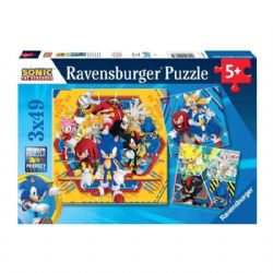 RAVENSBURGER -  SONIC THE HEDGEHOG (3X49 PIECES) -  SONIC THE HEDGEHOG