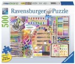 RAVENSBURGER -  THE ARTIST'S PALETTE (500 PIECES)