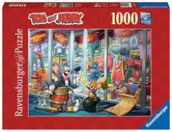 RAVENSBURGER -  TOM & JERRY HALL OF FAME (1000 PIECES) -  TOM & JERRY