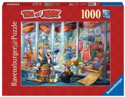 RAVENSBURGER -  TOM & JERRY HALL OF FAME (1000 PIECES) -  TOM & JERRY