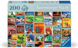 RAVENSBURGER -  TRAVEL STAMPS (200 PIECES XL) -  FEEL WELL