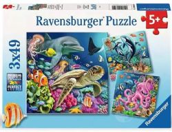 RAVENSBURGER -  UNDERWATER SPLENDOR (3X49 PIECES)