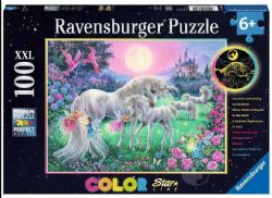 RAVENSBURGER -  UNICORNS IN THE MOONLIGHT (100 PIECES XXL)