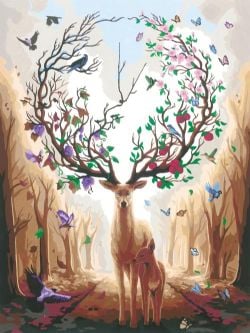 RAVENSBURGER -  VANVAS PAINT BY NUMBERS - MAGNIFICENT ENCOUNTER (12