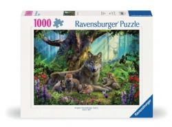 RAVENSBURGER -  WOLF FAMILY IN THE FOREST (1000 PIECES)