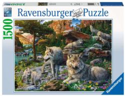 RAVENSBURGER -  WOLFS IN SPRING (1500 PIECES)
