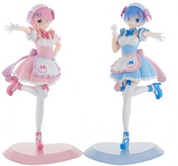 RE:ZERO -  RAM & REM YUMEKAWA MAID FIGURES -  TENITOL